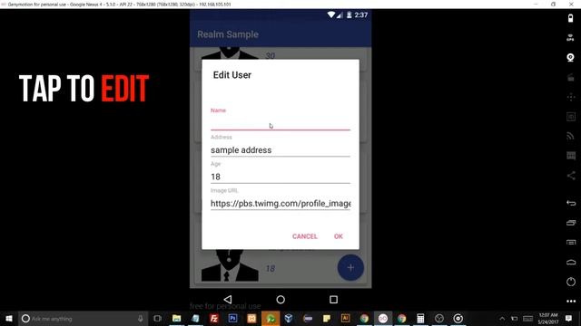 Android Realm Database Add Delete Update Demo смотреть онлайн