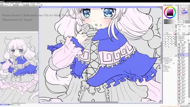 Kanna Kamui | Maid Dragon 【Speed-Paint】 смотреть онлайн