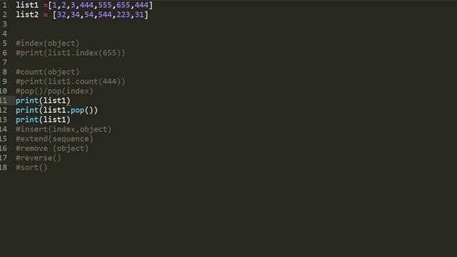 Methods In python List || Python List different methods смотреть онлайн
