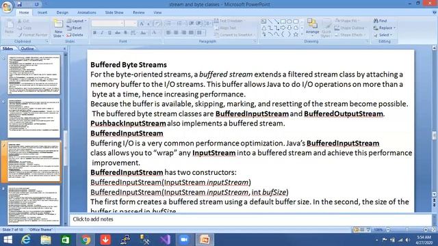 stream and byte classes,charecter streams,serialization смотреть онлайн