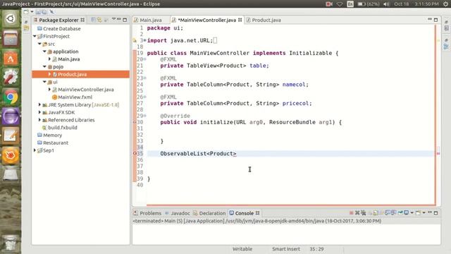 Javafx tableview bind data Example смотреть онлайн