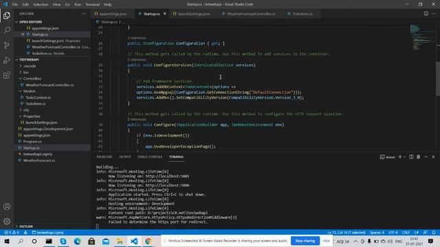 Web API Showing PostgreSQL data using C# .NET 5 смотреть онлайн