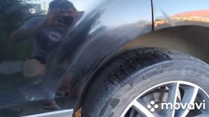 Убираем рыжики самостоятельно на Ауди ку 7  прямо на улице