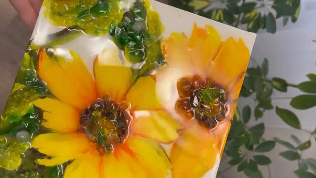 Картина «Подсолнухи с эпоксидный смоло смотреть онлайн