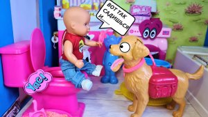 ГУЛЯТЬ С СОБАКОЙ НЕ ПОЙДУ!?? Катя и Макс веселая семейка! Смешные куклы Барби сериал ДАРИНЕЛКА ТВ