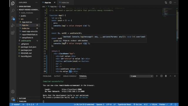 React Hooks - useState смотреть онлайн