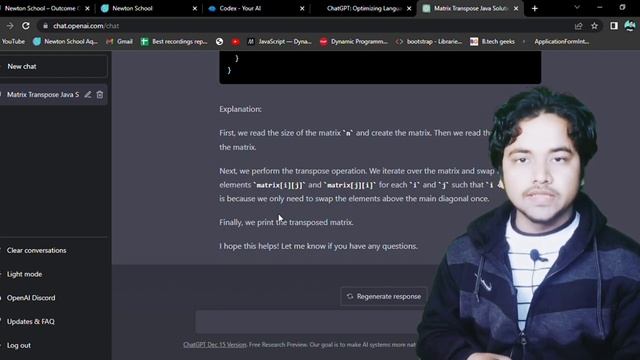 chatGPT || openAI || chatGPT can solve coding questions|| Newton school assignment || смотреть онлайн
