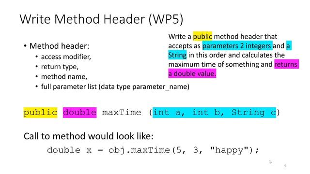 Writing Methods - Headers Part 1 (Java) смотреть онлайн