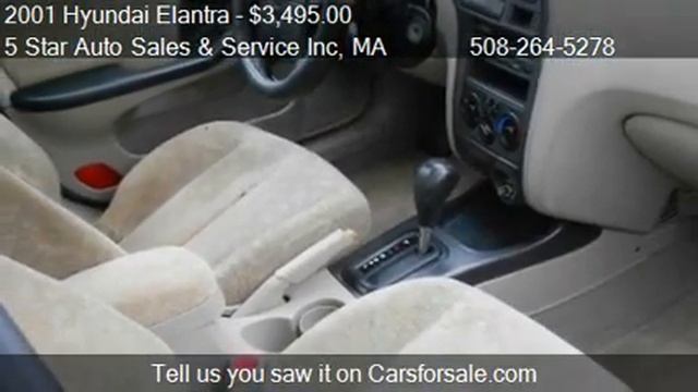 2001 Hyundai Elantra GLS 4dr Sedan for sale in New Bedford, смотреть онлайн
