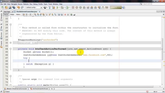 How to Check Internet Connection in Java Netbeans смотреть онлайн