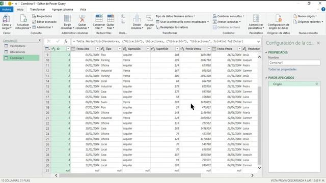COMBINAR CONSULTAR en POWER QUERY con la FUNCION UNION EXTERNA COMPLETA - Curso de EXCEL desde cero смотреть онлайн