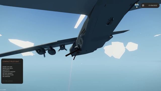 Stormworks Weapon DLC AC-130 gun fire test смотреть онлайн
