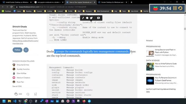 Docker Initial Setup on Windows for ML Use case | Part 1 | Live stream смотреть онлайн
