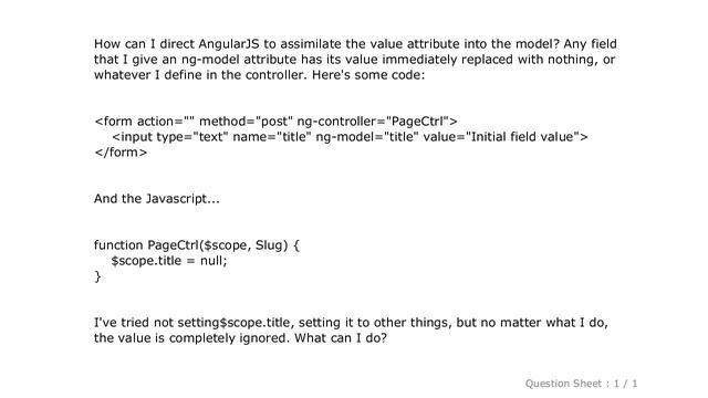HTML : AngularJS Use Input Value Attribute смотреть онлайн