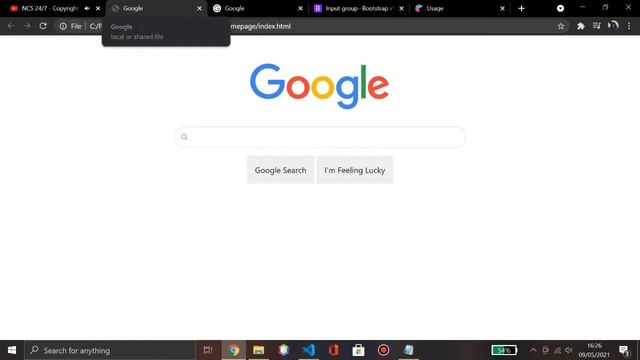 Remake Google Homepage Using Bootstrap 5 смотреть онлайн