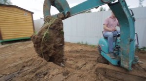 mini excavator 6, сколько стоит аренда мини-экскаватора, kubota K008 в работе, производительность