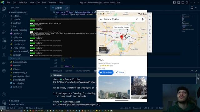 React Native Open Map смотреть онлайн