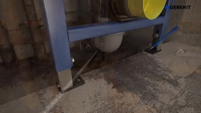 Установка системы инсталляции Geberit Duofix с перекладиной 458.112.21.1 смотреть онлайн
