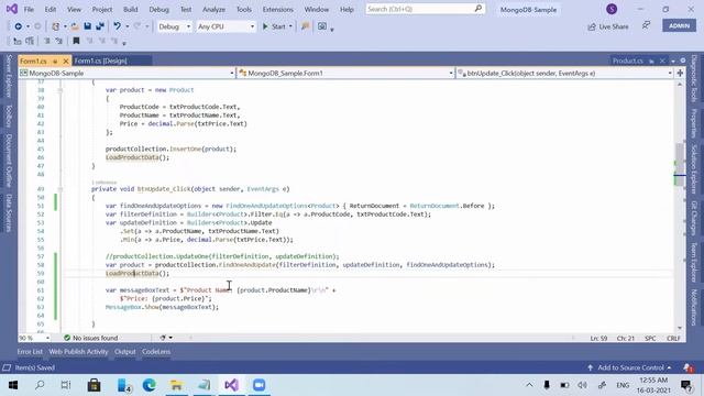 How to use MongoDB FindOneAndUpdate - Part6 of MongoDB with C# Beginner's Tutorial смотреть онлайн