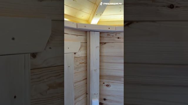 Беседка с грилем ГРИЛЬ ХАУС в д.Коркино Лен.области от ГРИЛЬЛАНДИЯ.РФ #гриль #беседка #производство