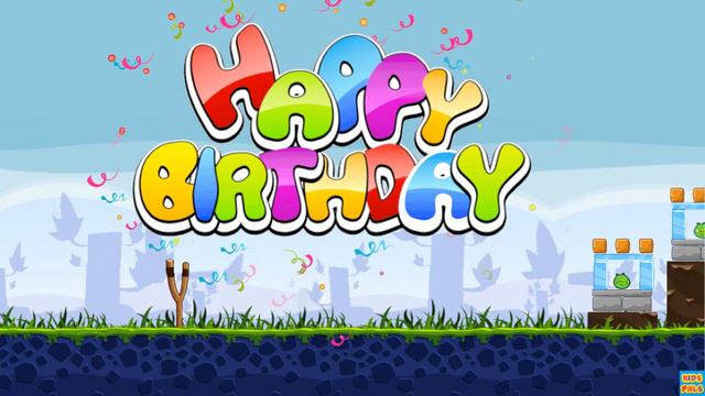 Angry Birds style Happy Birthday Song смотреть онлайн
