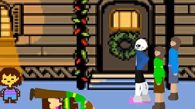 Sans Meet Other Frisk & Chara Version | Animation смотреть онлайн