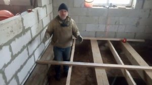 Делаем полы, усиление лаг( большие пролёты)