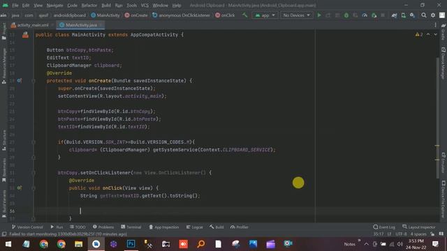 Easy Android clipboard Copy and Paste using button click смотреть онлайн