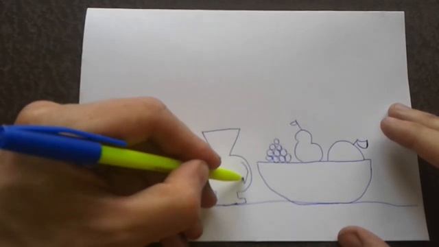 Как поэтапно нарисовать НАТЮРМОРТ для начинающих и детей? How to DRAW a STILL LIFE смотреть онлайн