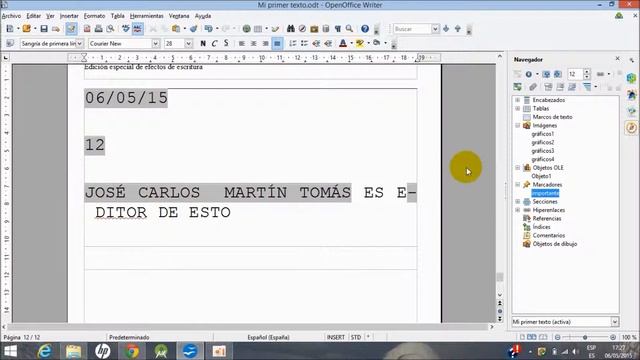 Curso de OPENOFFICE WRITER 5: Fontwork, gráficos y gráficas смотреть онлайн