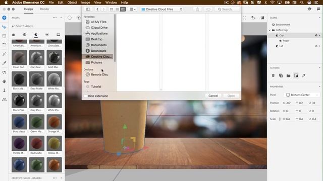 Adding Decal to 3D Objects in Adobe Dimension смотреть онлайн