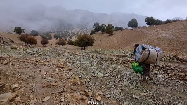 Nomadic/homeless Man Conflict: Refuge In The Mountains