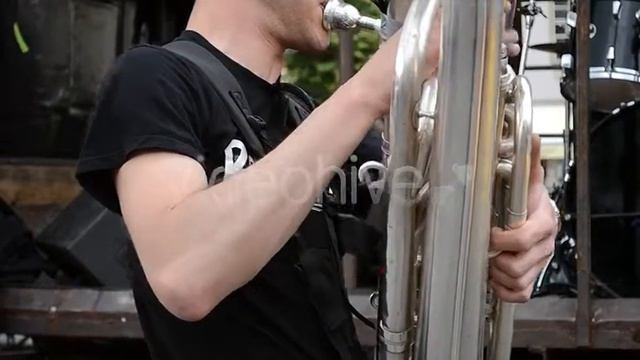 Stock Footage - Artist Performing on Tuba | VideoHive смотреть онлайн