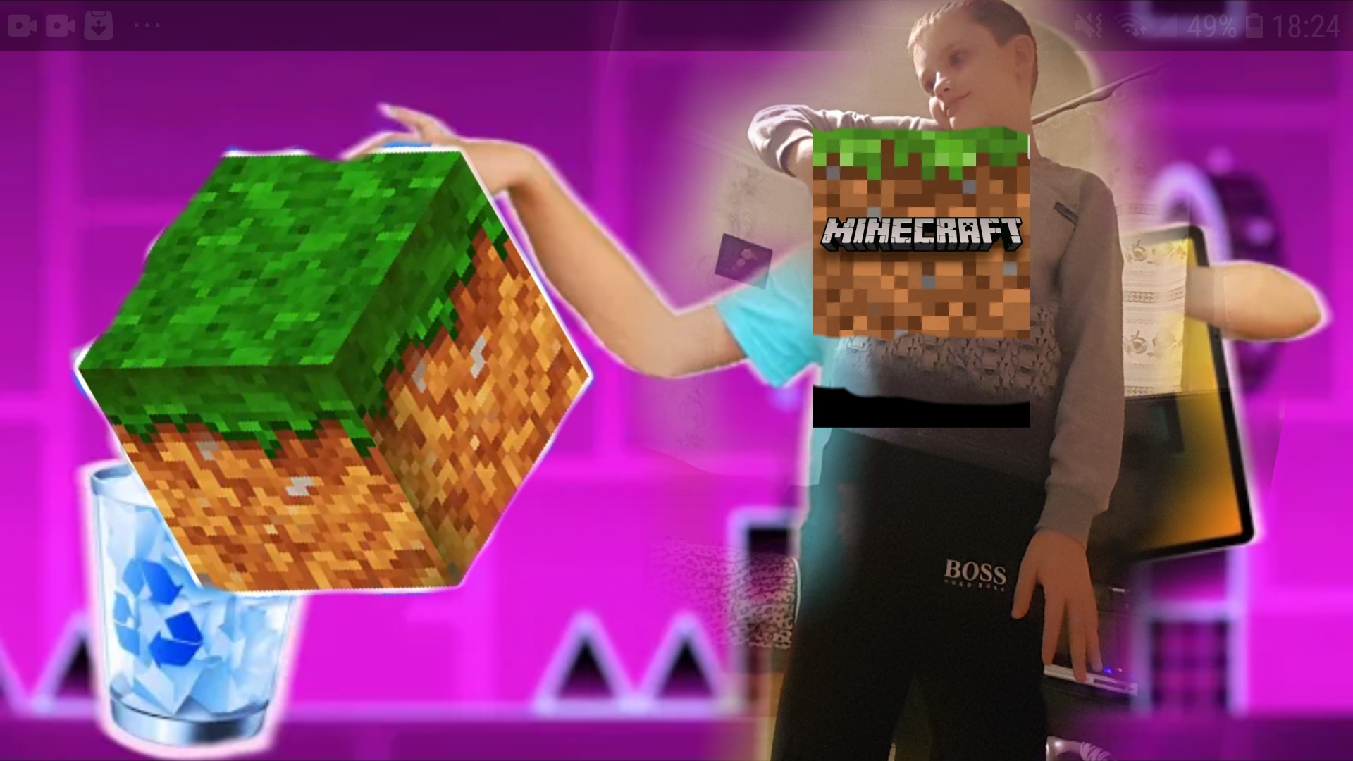 играем на сервере в Minecraft ч-1 смотреть онлайн