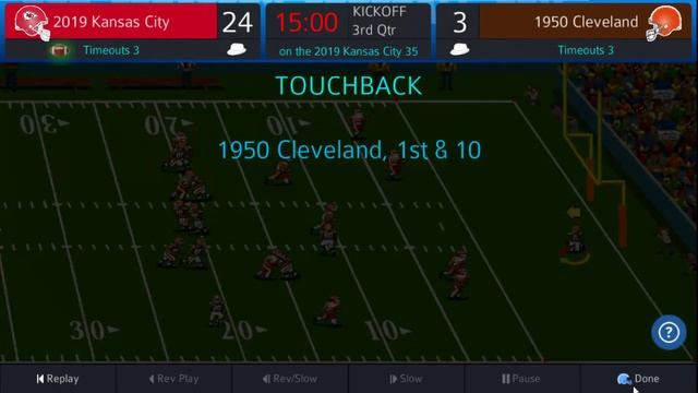 NFL 100 Tournament Play-In Round: #41 2019 Chiefs at #24 1950 Browns Pro Strategy Football 2020 смотреть онлайн