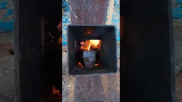 Ракетная печь для пикника - демонстрация смотреть онлайн