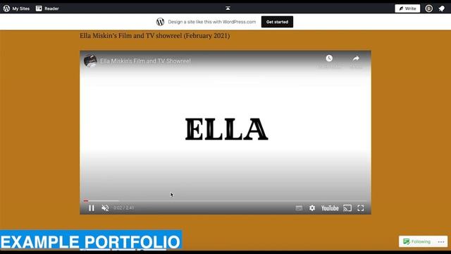 Example Portfolio Wordpress Ella смотреть онлайн