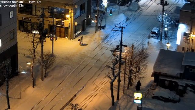 Heavy snowfall in Sapporo, lofi radio 12 hours | January 12, 2024 смотреть онлайн