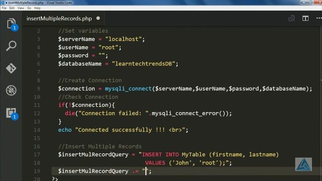 Insert Multiple data in MySQL database using PHP and Wamp server for beginners смотреть онлайн
