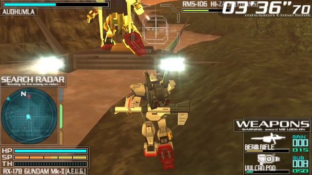 Gundam Battle Royale (PSP/PPSSPP) - Gameplay - Escape from the chaser - A.E.U.G. OPERATION смотреть онлайн