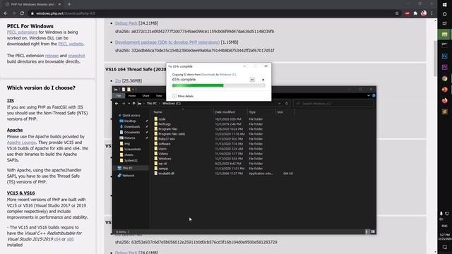 How to Download & Install PHP 8 on Windows 10/8/7 смотреть онлайн
