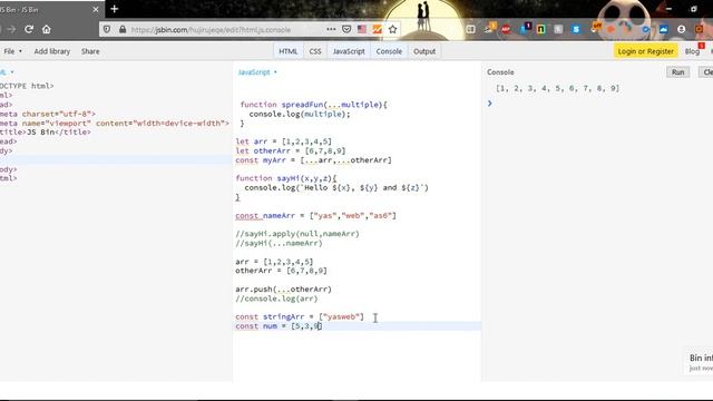 EcmaScript6 ep26 Spread & Rest смотреть онлайн