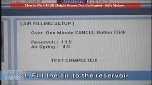 How to Fix C1620 Height Sensor not Calibrated | Air Suspension Fault Code | KIA Mohave