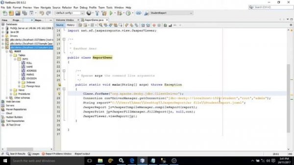 Jasper Report Tutorial 4-Opening Jasper Report by Java Program
