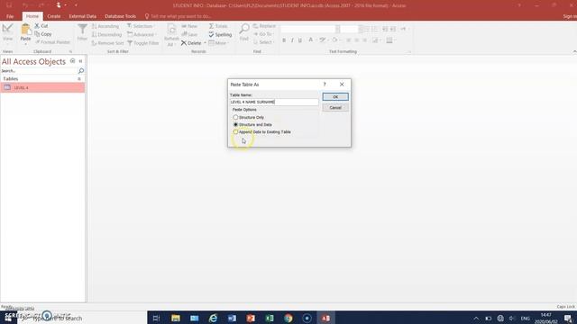 COPY & RENAME TABLE NAME IN MS ACCESS смотреть онлайн