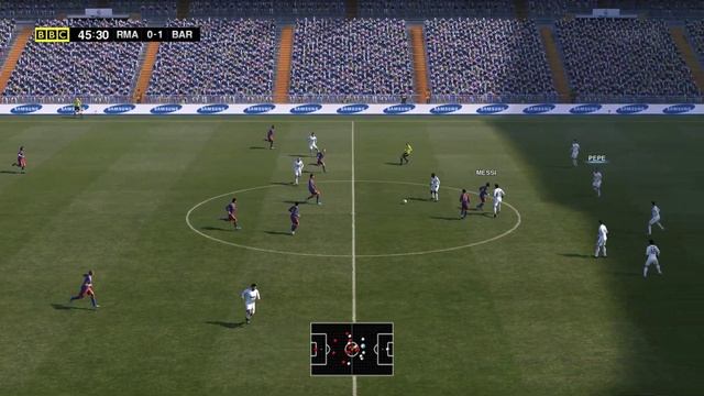 Pro Evolution Soccer (PES) 2011 PC Gameplay / Real Madrid v Barcelona / Custom Broadcast Camera Mod смотреть онлайн