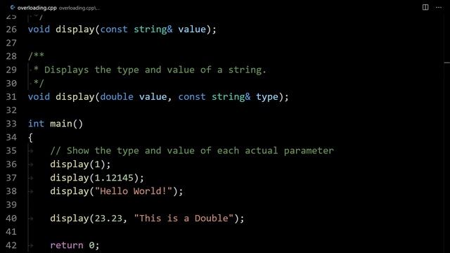 Function Overloading: Multiple Functions with the Same Name смотреть онлайн