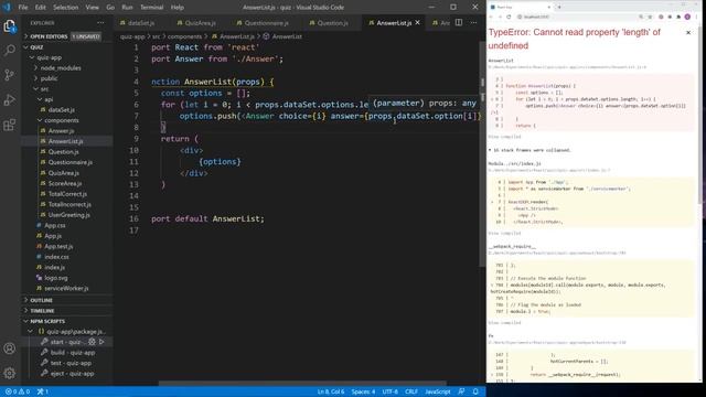ReactJS: Developing A Quiz App