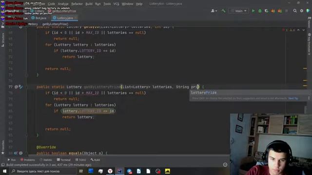 Создание Telegram БОТА для розыгрышей на JAVA за 1 СТРИМ!!! смотреть онлайн