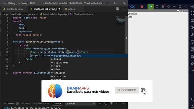 2 - React Native en Español | Layout Lista Bluetooth смотреть онлайн